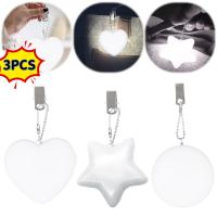 Luz LED Para Bolso De Mano Con Sensor Táctil Forma De Corazón Estrella Llavero Clip Regalo De Navidad Para Mujeres Luz Nocturna De Billetera - details 0