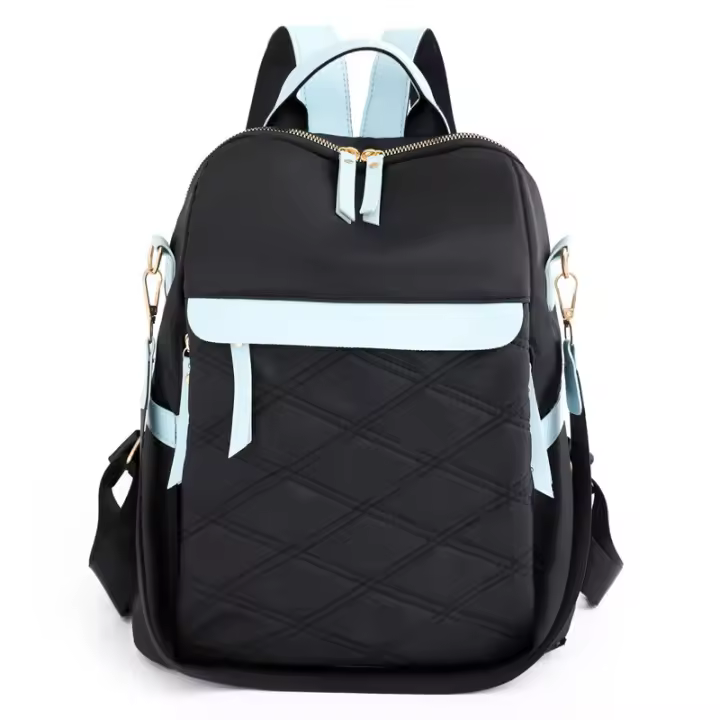 Mochila informal para Mujer, mochila de viaje, Ligera, Negra, antirobo - 1