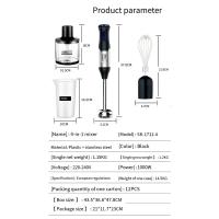Batidora de mano, 1000 W, 4 Cuchillas, Pies XL, Protección Contra salpicadillas, incluye picadora, batidora y trituradora - details 7