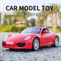 MaKeda 1:36 Porsche 911 Carrera S Coche Deportivo De Metal Para Juguete Con Función Retroceso Regalo Para Niños Colección Navidad - details 0