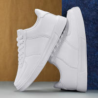 Zapatos De Correr Casuales Para Hombre En Cuero Blanco Transpirables Y Cómodos Talla 36-47 Moda Al Aire Libre Pareja Calzado - details 19