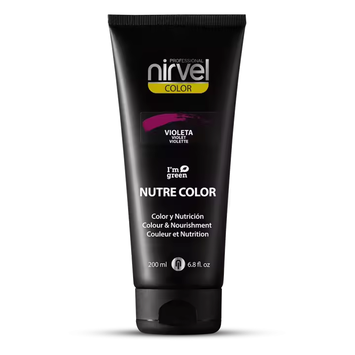 Nirvel Nutre Color 200 ml - Mascarilla de Color Temporal Nutritiva y Brillante para Cabello, 100% Vegana, +20 Tonos Disponibles - 1
