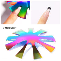 Molde De Dibujo De Uñas Almendra pro 12 Estilo Fácil Frances Sonrisa Cortadora De Uñas Herramientas De Manicura Con Diseño V Línea Cortador De Uñas - details 4