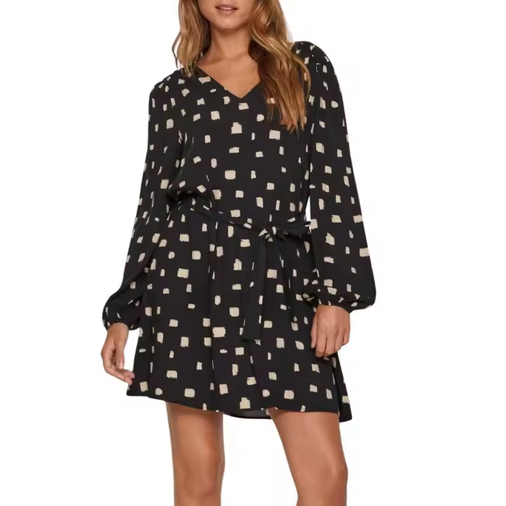 Vestido Vila Vilana L/S DETAIL DRESS Negro - 1