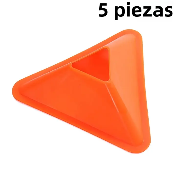 5PCS Conos De Entrenamiento De Fútbol Triángulos Para Práctica En Campo Deportivo Agilidad Equipamiento Portátil Para Niños Y Adultos - 1