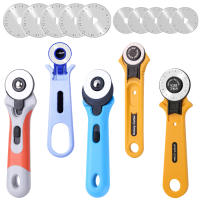 IMZAY Kit De Herramientas De Corte Rotativo Profesional Portátil Con 5 Hojas De Acero Inoxidable Seguro Para DIY Talla 28/45mm - details 0