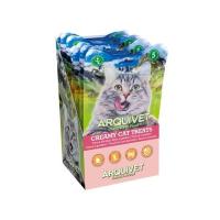 Premios para Gatos Snack Cremoso de Atún y Salmón para Gatos - (expositor de 12 bolsas con 5x14 g)  (60 Tubos)Comida húmeda para gatos Arquivet - details 0