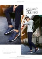 Zapatos De Caminar Para Hombre Tenis Casuales Microfibra Antideslizante Suela De Goma Respirables Resistentes Al Desgaste Para Primavera/Otoño - details 7