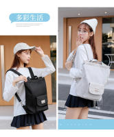 Mochila GRANDE impermeable para ordenador portátil, bolso escolar Unisex, Color sólido, japonés, bla - details 14