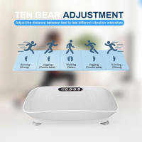 ALLINLIFE Máquina de ejercicios de placa de vibración, Máquina de drenaje linfático 150W , Placa de potencia de fitness, Tablero de pérdida de peso, Plataforma vibratoria de fitness, Gimnasio en casa agitador - details 5