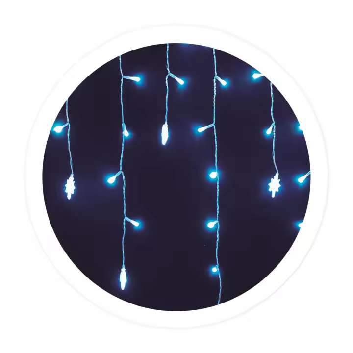 Cortina LED Estrellas Gsc Evolution - Decoración Encantadora - Luz Fría - 2.3 Metros - USB - 1