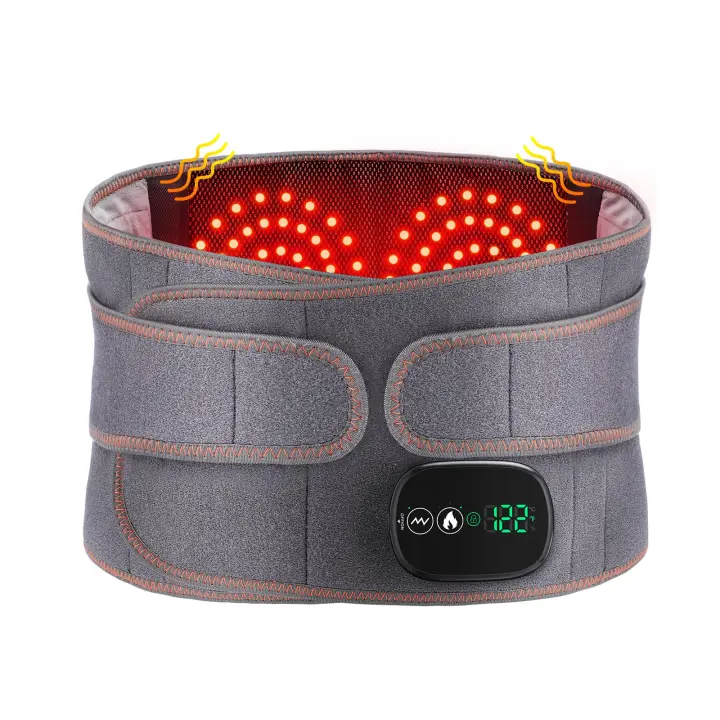 Silla Eléctrica Para La Cintura, Cinturón Eléctrico Sin Cables Para La Espalda With 3 Modos De Calefacción Rápida Y Masaje, Pantalla Táctil Para Aliviar El Dolor With Badería De 5000mAh - 1