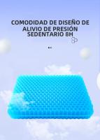 Almohada De Asiento De Coche Con Gel Refrescante 3D Honeycomb Almohada De Silla De Oficina Y Hogar Transpirable Y Fresca Accesorios De Coche - details 0