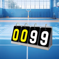 Tablero De Puntuación De 4 Dígitos Para Baloncesto Fútbol Voleibol Tenis De Mesa Flipper Scorekeeper Tablero De Puntuación Portátil Para Béisbol Y Voleibol - details 0