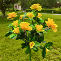 Lámpara Solar LED De Flores Azalea Para Jardín Decorativa Luz De Paisaje Orquídea Rosa Para Jardín Camino Venta Individual - details 7