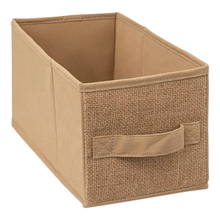 Caja de almacenamiento de fibra de Yute - Cesta organizadora plegable - 5 FIVE - Varios Tamaños - 1