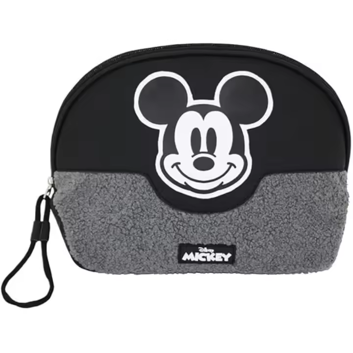 Neceser Aseo Viaje Mickey Mouse Media Luna Negro y Gris 80274 - 1