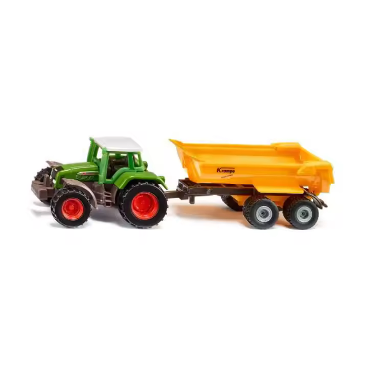 Siku - Fendt 926 Vario con Camión Volquete Krampe - Potente Dúo Tractor-camión - Detalles Realistas - 1