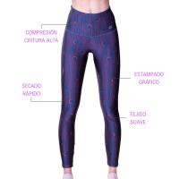 DITCHIL Mallas Deporte Mujer Leggins Joyful Color Azul Marino Running Fitness Yoga Gimnasio Entrenamiento - details 1