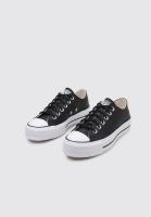 Converse CHUCK TAYLOR ALL STAR LIFT CLEAN -OX Deportivas Con Plataforma Mujer Negro - details 0