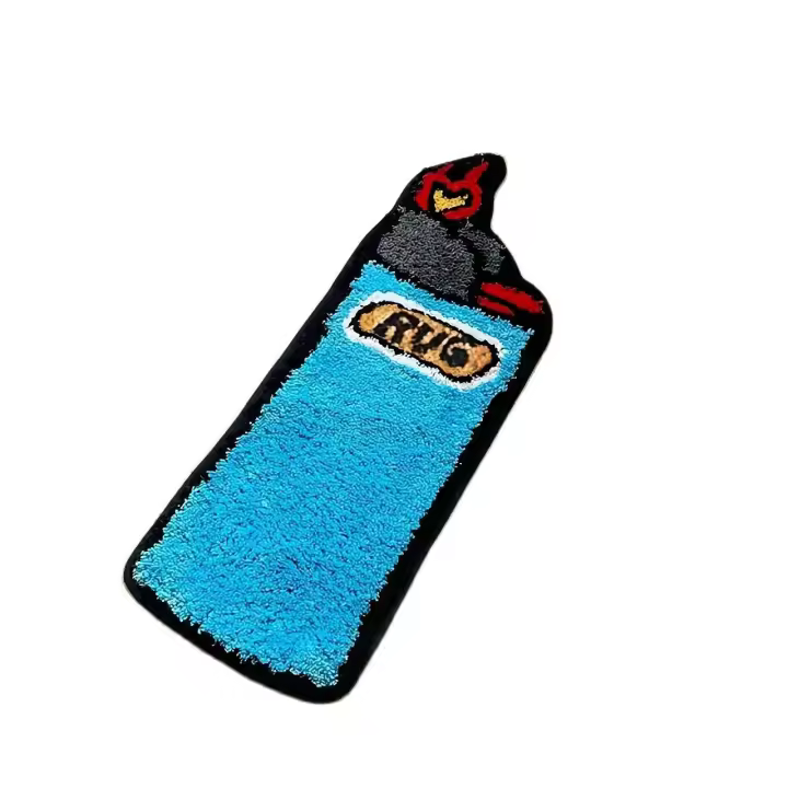 Carpetas Antideslizantes De Poliéster 100% Para Dormitorio Y Sala De Estar Estilo Retro Arcoíris Suaves Para Baño Decoración De Hogar - 1