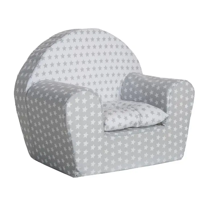 Sillon Estrellas Gris/Blanco Con Cojin (Creaciones Llopis 42059) - 1