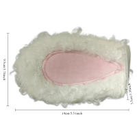 Decoración De Gafas De Invierno Conejo Rabioso Para Casco De Bicicleta Eléctrica Y Motocicleta Accesorio De Cabeza De Peluche Lindo Un Par - details 8