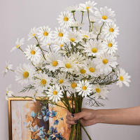 Bouquet De Girasoles Artificiales De 52cm Con 5 Cabezas Decoración Para Bodas Navidad Y Fiestas En Casa O Café - details 3