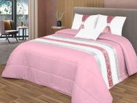 Colcha Edredón de acolchado fino cristal con pedreria y brillo 200×260 cms + 3 cojines a juego con relleno para entretiempo,Colcha decorar tu dormitorio para Cama 90cm/ 105cm - details 0