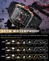 Reloj De Cuarzo MINI FOCUS Para Hombres Con Dial Tonneau Deportivo Y Correa De Silicona Naranja Cronógrafo Resistente Al Agua Con Manos Luminosas Fecha Automática - details 13