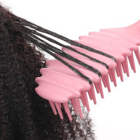 Cepillo De Pelo Para Cabello Rizado Suave Y Africano Con Masaje Del Escalpelo Herramienta De Peluquería Para Borde De Rollo - details 5