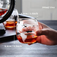 Juego De Decantador Creativo De 900ML Con Carafas De Vidrio Libre De Plomo Base De Madera Y 2 Cristales Para Whiskey Regalo De Calidad Grado - details 2