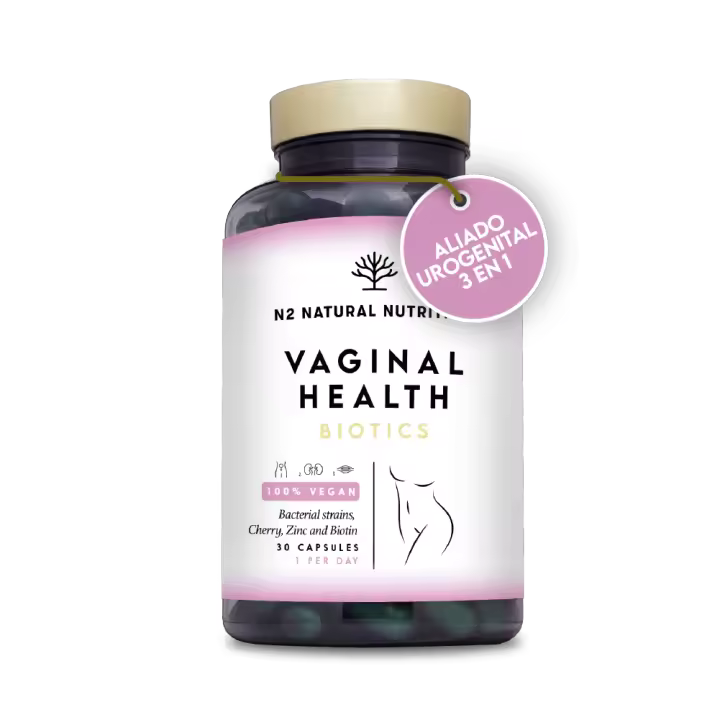 Probioticos Mujer Flora Intima. 6 Cepas Diferentes. Combate y Previene las Infecciones Vaginales y Urinarias. Mejora la Mucosa y Refuerza la Flora Vaginal. 30 Cápsulas. CE. N2 Natural Nutrition - 1