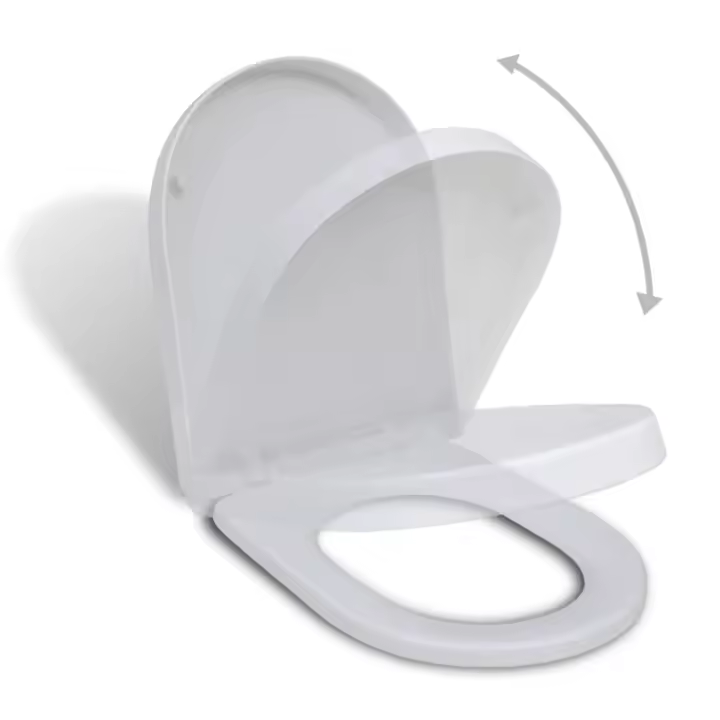 BIT Tapa y asiento de váter con Cierres blanco - 1