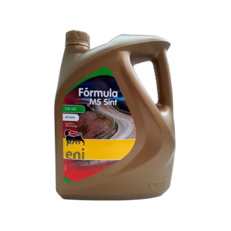 Aceite de motor ENI FORMULA MS SINT 5W40 (5L) - Lubricante sintético innovador para motores recientes a gasolina, diesel o gas GLP - 1