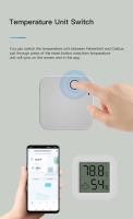 Sensor De Temperatura Y Humedad Bluetooth Tuya Mini Con Pantalla LCD Higrómetro Inteligente Control Remoto Por App Para El Hogar - details 5