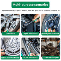 Juego De Llaves De Herramientas De Reparación De Coche Y Bicicleta 1/4" 3/8" Kit De Llaves De Destornillador Ratchet 12/21 Piezas Acero Cromo Vanadio - details 4