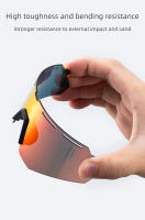 Gafas De Bicicleta ROCKBROS Polarizadas Para Hombre Y Mujer Con Lente De 4 Enlaces Gafas De Sol Para Ciclismo En Carretera Y MTB Montura Polarizada Fotocromática Material TAC Negro TR-90 - details 14