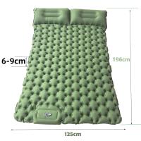 Colchón De Acampar Doble Inflable Con Almohada Y Tela Impermeable Para Senderismo Plegable Matrícula De Viaje Ligera - details 1