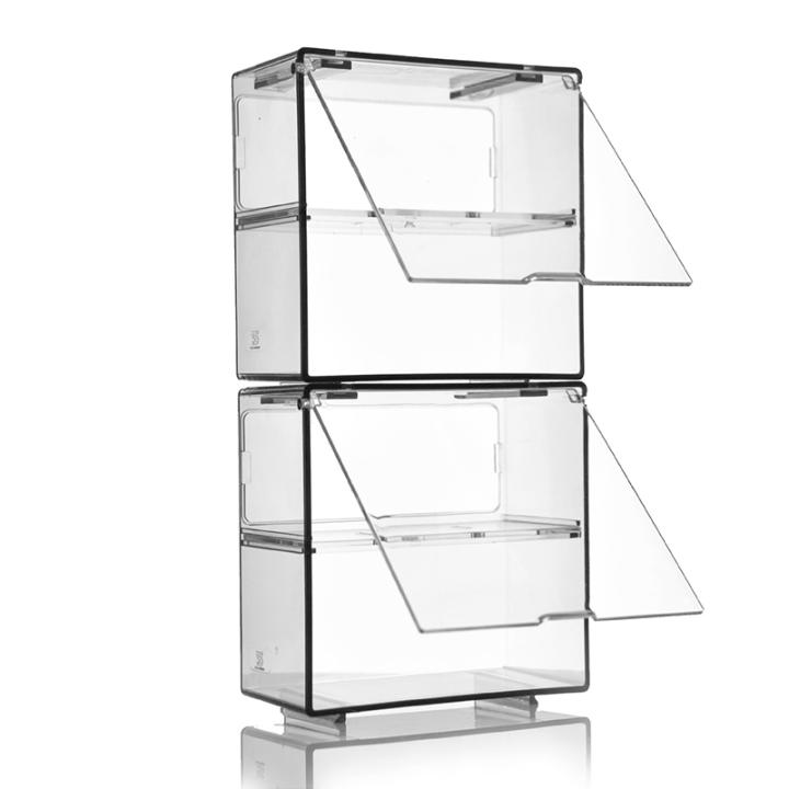 Caja De Exhibición De Acrílico Transparente Grande Para Juguetes De Coche Organizador De Almacenamiento De Doble Capa a Prueba De Polvo