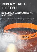 Nueva Iluminación LED De Inducción Recargable Por USB Farol De Trabajo Para Ciclismo Camping Senderismo Diseño De Cabeza - details 8