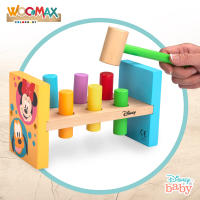 WOOMAX - Banco de madera Disney Baby 21 cm, juego de martillo con 8 piezas, juguete educativo para golpear y encajar, golpear al topo, juega y aprende, desarrolla la motricidad, para niños +12 meses - details 1