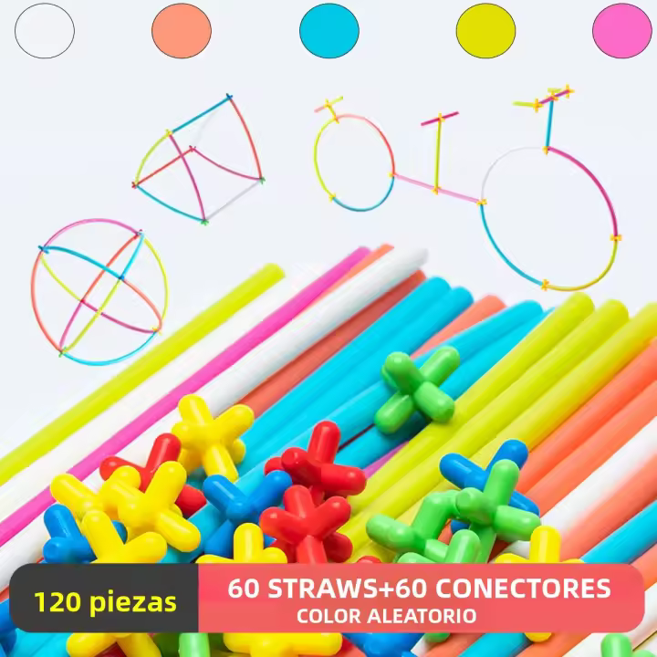 Bloques De Construcción Inteligentes Para Niños Morandi Con Succión Y Tubo Juguete De Puzzle De Artesanía DIY Para Casa - 1