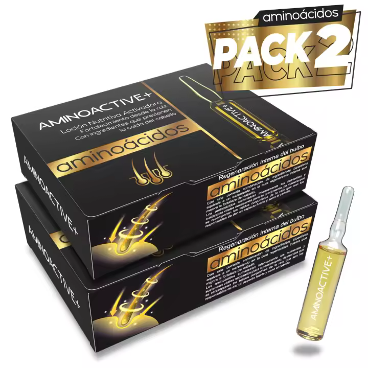 Ampollas Anticaída Cabello de Mujer y Hombre - Contenido en Biotina, Soja y Aloe Vera - Tratamiento prevención caída y fortalecedor del bulbo - 12 ampollas de 10ml (x2 PACK) - 1
