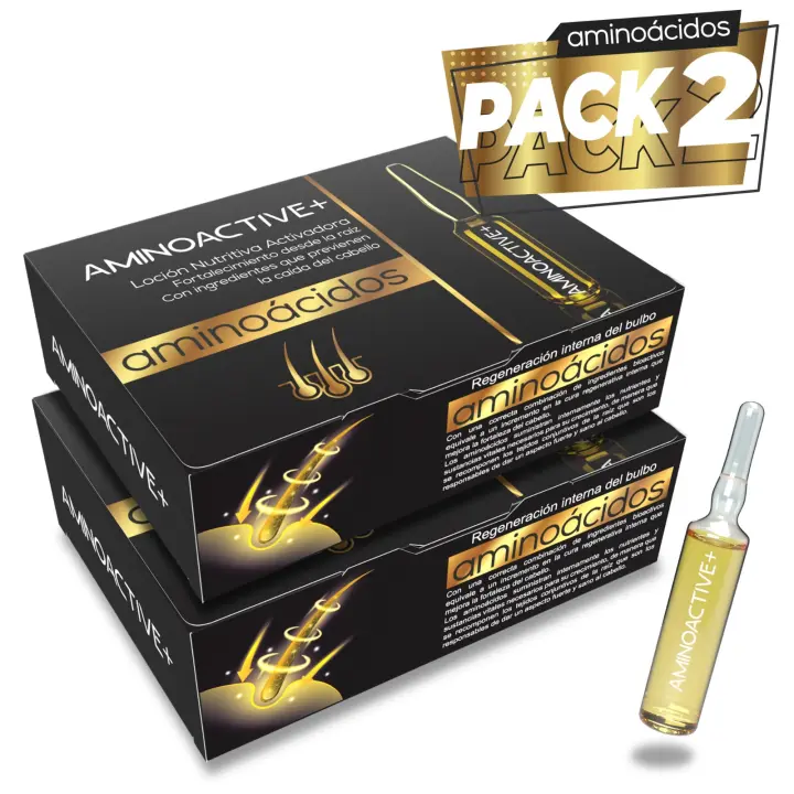 Ampollas Anticaída Cabello de Mujer y Hombre - Contenido en Biotina, Soja y Aloe Vera - Tratamiento prevención caída y fortalecedor del bulbo - 12 ampollas de 10ml (x2 PACK) - 1