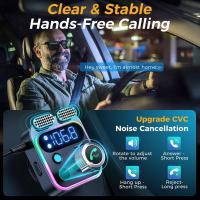 Transmisor FM Bluetooth Para Radio De Coche Con Doble Micrófono Para Llamadas Manos Libres Sin Cables Reproductor MP3 Soporte Carga Rápida - details 5