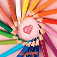 ALPINO - Estuche Lápices de Colores de Madera, 12 o 18 o 24 colores de madera de Alta Calidad, Lápices de Colores para Niños. Dibuja y Colorea con Colores Vivos y Brillantes, Material Escolar. - details 0