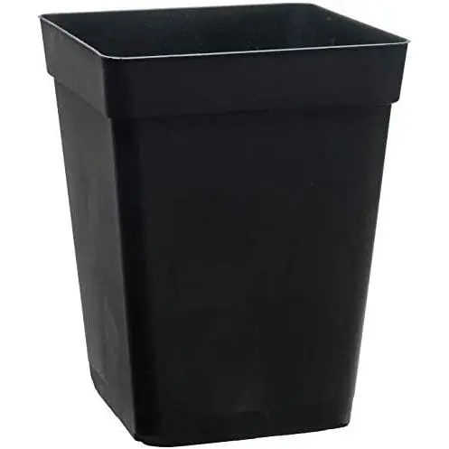 Cannapot - Pack de 10 macetas cuadradas Negras de 5,5 litros de 18x18x25,5 cm. - 1
