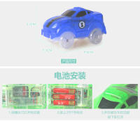 Coche De Rail DIY De Alta Velocidad Con Luz Eléctrica Juguetes Educativos Para Niños Material ABS Batería AA No Incluida - details 18