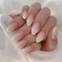 24Pcs Uñas Postizas Blancas En Gradiente Impermeables Presión En Uñas Falsas Cubiertas Completas Reutilizables Para Niñas Diseños Profesionales De Uñas Artísticas - details 23